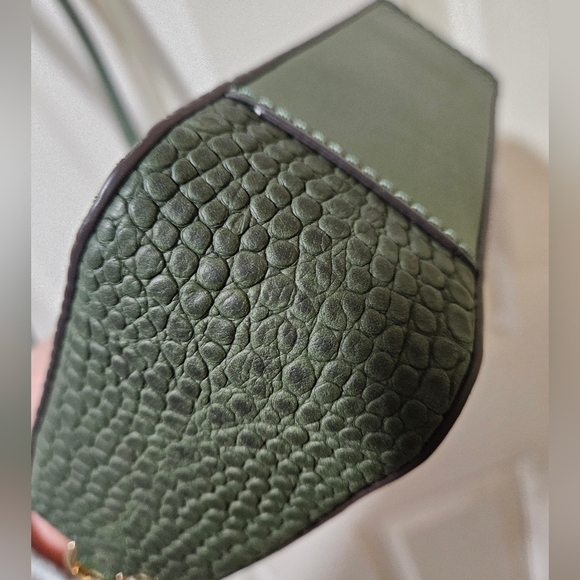 Michael Kors Amazon Green Crocodile Embossed Crossbody Bag - NWT - Picture 8 of 12